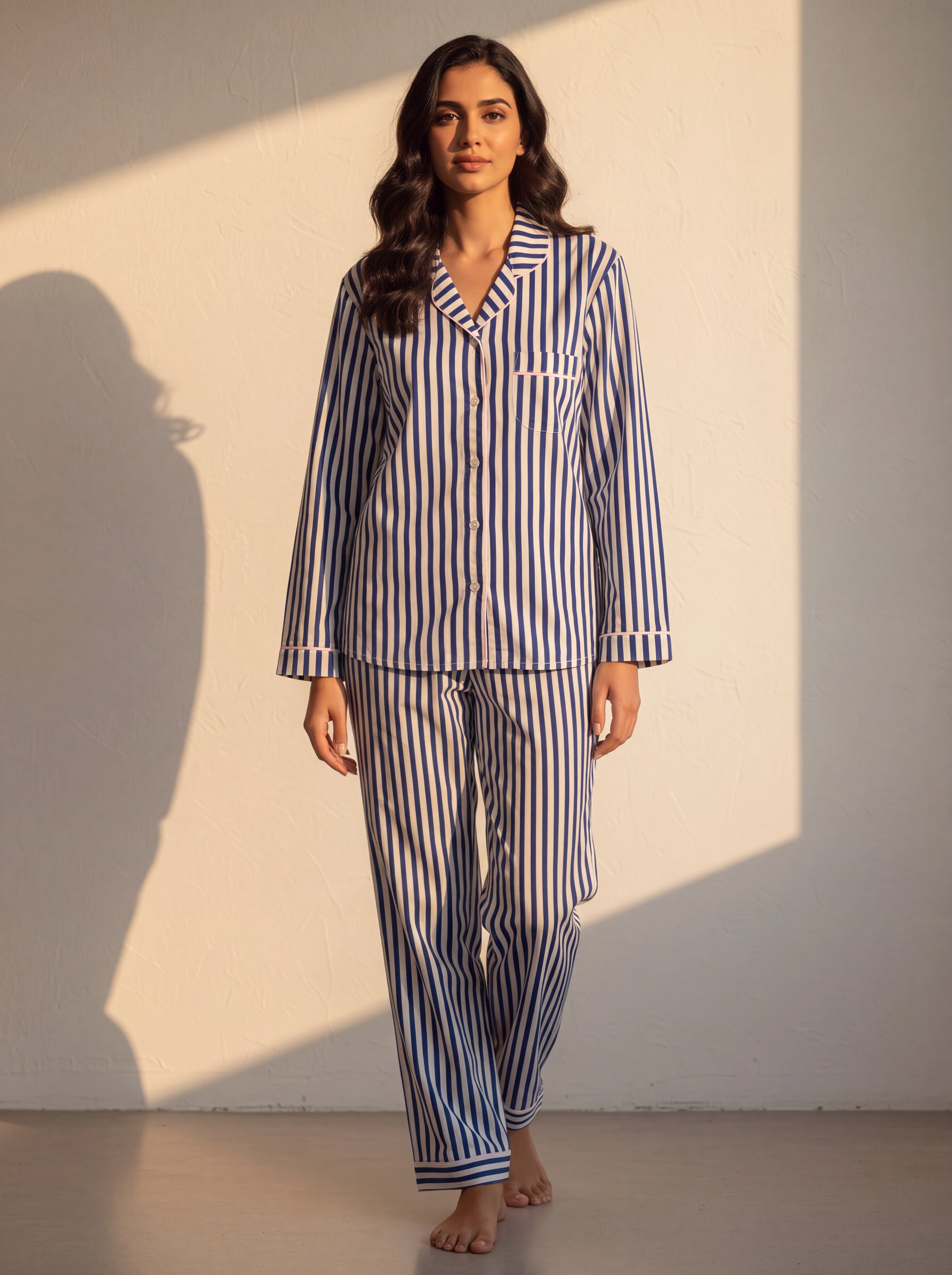 Capri Blue striped