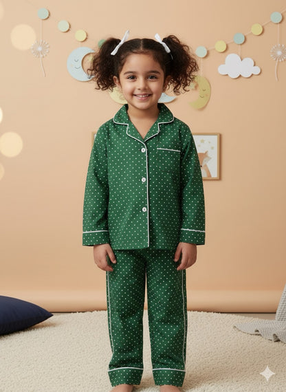 Emerald Green Polka